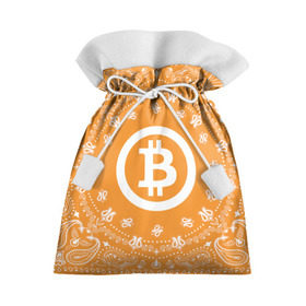 Подарочный 3D мешок с принтом BITCOIN в Белгороде, 100% полиэстер | Размер: 29*39 см | Тематика изображения на принте: bitcoin | btc | coin | crypto | ethereum | money | orange | биткоин | валюта | деньги | известные | криптовалюта | логотип | монета | надписи.cash | оранжевый | цвет | цифровое золото | эфир