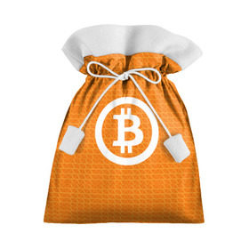 Подарочный 3D мешок с принтом BITCOIN в Белгороде, 100% полиэстер | Размер: 29*39 см | bitcoin | btc | coin | crypto | ethereum | money | orange | биткоин | валюта | деньги | известные | криптовалюта | логотип | монета | надписи.cash | оранжевый | цвет | цифровое золото | эфир