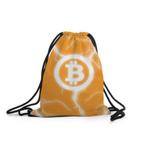 Рюкзак-мешок 3D с принтом BITCOIN в Белгороде, 100% полиэстер | плотность ткани — 200 г/м2, размер — 35 х 45 см; лямки — толстые шнурки, застежка на шнуровке, без карманов и подкладки | bitcoin | btc | coin | crypto | ethereum | money | orange | биткоин | валюта | деньги | известные | криптовалюта | логотип | монета | надписи.cash | оранжевый | цвет | цифровое золото | эфир