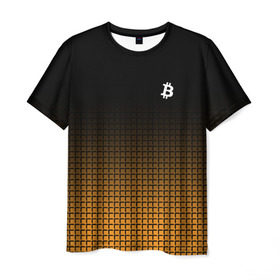 Мужская футболка 3D с принтом BITCOIN в Белгороде, 100% полиэфир | прямой крой, круглый вырез горловины, длина до линии бедер | bitcoin | btc | coin | crypto | money | биткоин | валюта | деньги | криптовалюта | цифровое золото