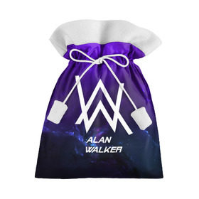 Подарочный 3D мешок с принтом Alan Walker SPACE COLLECTION в Белгороде, 100% полиэстер | Размер: 29*39 см | Тематика изображения на принте: alan walker | club | music | абстракция | клубная музыка | космос | краски | музыка