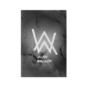 Обложка для паспорта матовая кожа с принтом ALAN WALKER в Белгороде, натуральная матовая кожа | размер 19,3 х 13,7 см; прозрачные пластиковые крепления | Тематика изображения на принте: alan walker | club | music | абстракция | клубная музыка | космос | краски | музыка