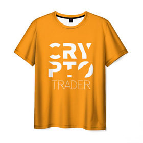 Мужская футболка 3D с принтом CRYPTO TRADER в Белгороде, 100% полиэфир | прямой крой, круглый вырез горловины, длина до линии бедер | Тематика изображения на принте: bitcoin | btc | crypto | miner | mining | биткоин | валюта | деньги | криптовалюта | майнинг | цифровое золото