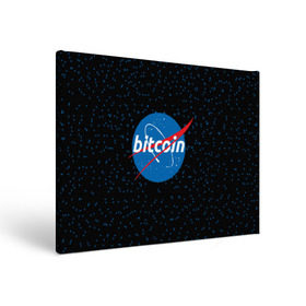 Холст прямоугольный с принтом BITCOIN в стиле NASA в Белгороде, 100% ПВХ |  | bitcoin | btc | crypto | биткоин | валюта | деньги | криптовалюта | майнер | майнинг | цифровое золото