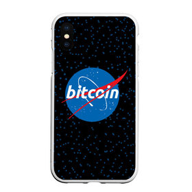 Чехол для iPhone XS Max матовый с принтом BITCOIN в стиле NASA в Белгороде, Силикон | Область печати: задняя сторона чехла, без боковых панелей | bitcoin | btc | crypto | биткоин | валюта | деньги | криптовалюта | майнер | майнинг | цифровое золото