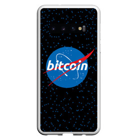 Чехол для Samsung Galaxy S10 с принтом BITCOIN в стиле NASA в Белгороде, Силикон | Область печати: задняя сторона чехла, без боковых панелей | Тематика изображения на принте: bitcoin | btc | crypto | биткоин | валюта | деньги | криптовалюта | майнер | майнинг | цифровое золото