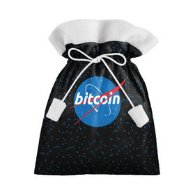 Подарочный 3D мешок с принтом BITCOIN в стиле NASA в Белгороде, 100% полиэстер | Размер: 29*39 см | bitcoin | btc | crypto | биткоин | валюта | деньги | криптовалюта | майнер | майнинг | цифровое золото