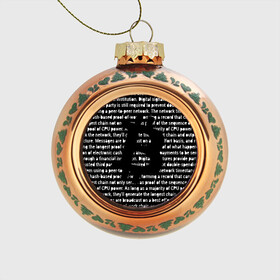 Стеклянный ёлочный шар с принтом BITCOIN в Белгороде, Стекло | Диаметр: 80 мм | bitcoin | btc | crypto | биткоин | валюта | деньги | криптовалюта | майнер | майнинг | цифровое золото