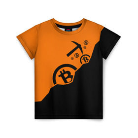 Детская футболка 3D с принтом BITCOIN MINER в Белгороде, 100% гипоаллергенный полиэфир | прямой крой, круглый вырез горловины, длина до линии бедер, чуть спущенное плечо, ткань немного тянется | Тематика изображения на принте: bitcoin | btc | crypto | miner | mining | биткоин | валюта | деньги | криптовалюта | майнинг | цифровое золото