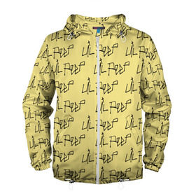 Мужская ветровка 3D с принтом LiL PEEP Pattern в Белгороде, 100% полиэстер | подол и капюшон оформлены резинкой с фиксаторами, два кармана без застежек по бокам, один потайной карман на груди | band | cry baby | emo | lil peep | music | musician | rap | swag | логотип | музыка | музыкант | нытик. | рэп | сваг | эмо