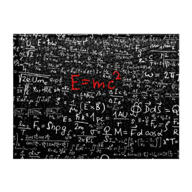 Обложка для студенческого билета с принтом Формулы E=mc2 в Белгороде, натуральная кожа | Размер: 11*8 см; Печать на всей внешней стороне | Тематика изображения на принте: emc | альберт | доска | емс хипстер | мел | физик | физика | формула | энштейн