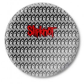 Значок с принтом Slipknot в Белгороде,  металл | круглая форма, металлическая застежка в виде булавки | slipknot | альтернативный | грув | кори тейлор | крис фен | метал | музыка | ню | рок | слайпкнот | слипкнот | слипнот
