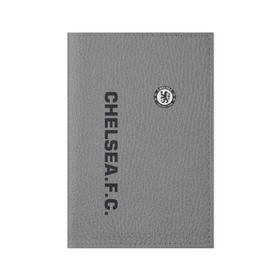 Обложка для паспорта матовая кожа с принтом Chelsea Uniform в Белгороде, натуральная матовая кожа | размер 19,3 х 13,7 см; прозрачные пластиковые крепления | chelsea | fc | спорт | спортивные | футбол | футбольный клуб | челси