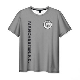 Мужская футболка 3D с принтом F.C.M.C. 2018 Vintage в Белгороде, 100% полиэфир | прямой крой, круглый вырез горловины, длина до линии бедер | fc | manchester city | манчестер сити | спорт | спортивные | футбол | футбольный клуб