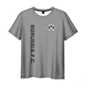 Мужская футболка 3D с принтом FC Borussia 2018 Vintage в Белгороде, 100% полиэфир | прямой крой, круглый вырез горловины, длина до линии бедер | borussia dortmund | fc | спорт | спортивные | футбол | футбольный клуб
