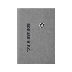 Обложка для паспорта матовая кожа с принтом FC Borussia 2018 Vintage в Белгороде, натуральная матовая кожа | размер 19,3 х 13,7 см; прозрачные пластиковые крепления | borussia dortmund | fc | спорт | спортивные | футбол | футбольный клуб