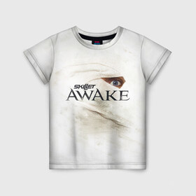 Детская футболка 3D с принтом Awake в Белгороде, 100% гипоаллергенный полиэфир | прямой крой, круглый вырез горловины, длина до линии бедер, чуть спущенное плечо, ткань немного тянется | awake | monster | skillet | джон купер | кори купер | рок