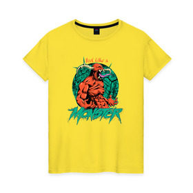 Женская футболка хлопок с принтом Feel Like a Monster в Белгороде, 100% хлопок | прямой крой, круглый вырез горловины, длина до линии бедер, слегка спущенное плечо | awake | monster | skillet | джон купер | кори купер | рок