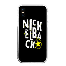 Чехол для iPhone XS Max матовый с принтом Nickelback в Белгороде, Силикон | Область печати: задняя сторона чехла, без боковых панелей | nickelback | никелбек | никл бек