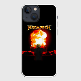 Чехол для iPhone 13 mini с принтом Megadeth в Белгороде,  |  | megadet | megadeth | группа | дирк вербурен | дэвид эллефсон | дэйв мастейн | кико лоурейро | мегадет | мегадетх | метал | рок | трэш | трэшметал | тяжелый | хард | хардрок | хеви | хевиметал