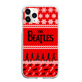 Чехол для iPhone 11 Pro матовый с принтом Праздничный The Beatles в Белгороде, Силикон |  | Тематика изображения на принте: beatles | the beatles | бител | битлз | битлс | битлы | группа | джон леннон | джордж харрисон | жуки | знак | красный | ливерпульская четвёрка | мерсибит | надпись | новогодний | новый год | пол маккартни | поп