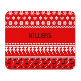 Коврик прямоугольный с принтом Праздничный The Killers в Белгороде, натуральный каучук | размер 230 х 185 мм; запечатка лицевой стороны | kilers | killers | the | the killers | альтернативн | брэндон флауэрс | дэйв кенинг | зе | знак | зэ | килер | килерс | красный | марк стормер | надпись | новогодний | новый год | праздник | рождество