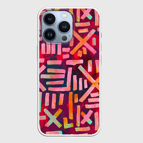 Чехол для iPhone 13 Pro с принтом Geometry в Белгороде,  |  | Тематика изображения на принте: abstract | art | boho | ethnic | geometry | lines | абстракция | арт | геометрия | краска | линии | этника