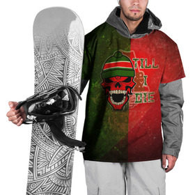 Накидка на куртку 3D с принтом Локомотив в Белгороде, 100% полиэстер |  | красно зеленые | локо | паровоз