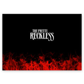 Поздравительная открытка с принтом The Pretty Reckless в Белгороде, 100% бумага | плотность бумаги 280 г/м2, матовая, на обратной стороне линовка и место для марки
 | band | metal | music | rock | the pretty reckless | атрибутика | группа | метал | музыка | рок