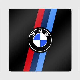 Магнит виниловый Квадрат с принтом BMW 2021 M SPORT / БМВ М СПОРТ в Белгороде, полимерный материал с магнитным слоем | размер 9*9 см, закругленные углы | bmw | bmw motorsport | bmw performance | carbon | m | motorsport | performance | sport | бмв | карбон | моторспорт | спорт