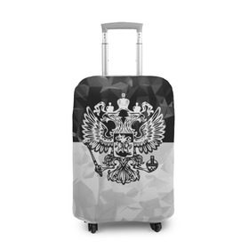 Чехол для чемодана 3D с принтом RUSSIA - Black Collection в Белгороде, 86% полиэфир, 14% спандекс | двустороннее нанесение принта, прорези для ручек и колес | russia | герб | двуглавый орел | патриот | россия