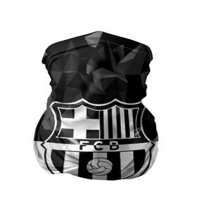 Бандана-труба 3D с принтом FC Barca Black Collection в Белгороде, 100% полиэстер, ткань с особыми свойствами — Activecool | плотность 150‒180 г/м2; хорошо тянется, но сохраняет форму | Тематика изображения на принте: fc barcelona | fcb | барселона | спорт | спортивные | футбол | футбольный клуб