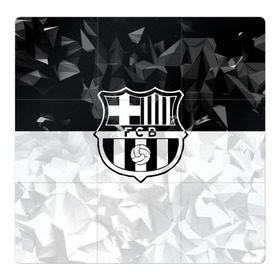 Магнитный плакат 3Х3 с принтом FC Barca Black Collection в Белгороде, Полимерный материал с магнитным слоем | 9 деталей размером 9*9 см | Тематика изображения на принте: fc barcelona | fcb | барселона | спорт | спортивные | футбол | футбольный клуб