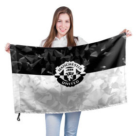 Флаг 3D с принтом F.C.M.U 2018 Black Collection в Белгороде, 100% полиэстер | плотность ткани — 95 г/м2, размер — 67 х 109 см. Принт наносится с одной стороны | fc | manchester united | зож | манчестер юнайтед
  | спорт | спортивные | футбол | футбольный клуб