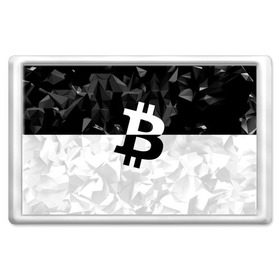 Магнит 45*70 с принтом BITCOIN Black Collection в Белгороде, Пластик | Размер: 78*52 мм; Размер печати: 70*45 | Тематика изображения на принте: bitcoin | btc | crypto | miner | mining | биткоин | валюта | деньги | криптовалюта | майнинг | цифровое золото