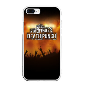 Чехол для iPhone 7Plus/8 Plus матовый с принтом Five Finger Death Punch в Белгороде, Силикон | Область печати: задняя сторона чехла, без боковых панелей | band | five finger death punch | metal | music | rock | атрибутика | группа | метал | музыка | рок