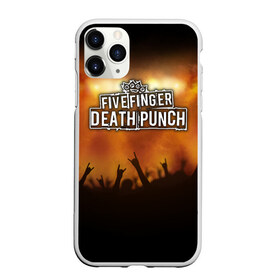 Чехол для iPhone 11 Pro матовый с принтом Five Finger Death Punch в Белгороде, Силикон |  | Тематика изображения на принте: band | five finger death punch | metal | music | rock | атрибутика | группа | метал | музыка | рок