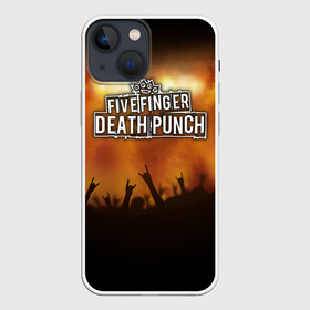 Чехол для iPhone 13 mini с принтом Five Finger Death Punch в Белгороде,  |  | Тематика изображения на принте: band | five finger death punch | metal | music | rock | атрибутика | группа | метал | музыка | рок