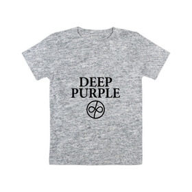 Детская футболка хлопок с принтом Deep Purple в Белгороде, 100% хлопок | круглый вырез горловины, полуприлегающий силуэт, длина до линии бедер | 