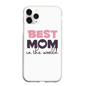 Чехол для iPhone 11 Pro Max матовый с принтом Лучшая мама в мире в Белгороде, Силикон |  | мама | родители