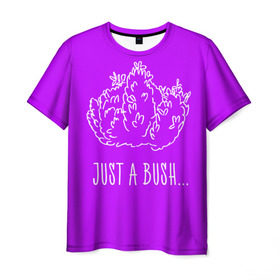 Мужская футболка 3D с принтом Just a Bush в Белгороде, 100% полиэфир | прямой крой, круглый вырез горловины, длина до линии бедер | Тематика изображения на принте: battle royale | fortnite | батл роял | фортнайт