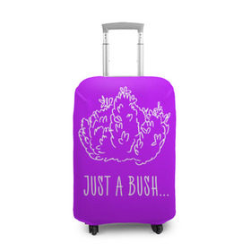 Чехол для чемодана 3D с принтом Just a Bush в Белгороде, 86% полиэфир, 14% спандекс | двустороннее нанесение принта, прорези для ручек и колес | battle royale | fortnite | батл роял | фортнайт