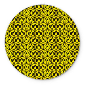 Коврик круглый с принтом Borussia в Белгороде, резина и полиэстер | круглая форма, изображение наносится на всю лицевую часть | боруссия | дортмунд