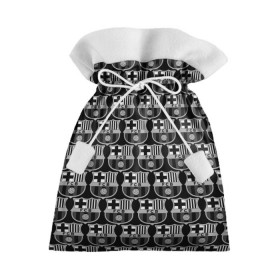 Подарочный 3D мешок с принтом Barcelona Black&White в Белгороде, 100% полиэстер | Размер: 29*39 см | barcelona | football | logo | spain | sport | арт | барселона | испания | лига | лого | спорт | текстура | фк | футбол | футбольный клуб | эмблема