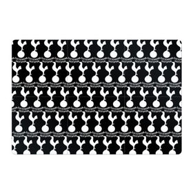 Магнитный плакат 3Х2 с принтом Tottenham Black&White в Белгороде, Полимерный материал с магнитным слоем | 6 деталей размером 9*9 см | england | football | logo | sport | tottenham hotspur | англия | арт | лига | лого | спорт | текстура | фк | футбол | футбольный клуб | эмблема