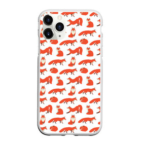 Чехол для iPhone 11 Pro матовый с принтом Рыжий паттер в Белгороде, Силикон |  | Тематика изображения на принте: лис | лиса | лисица | лисичка | лисы | паттерн | рыжая