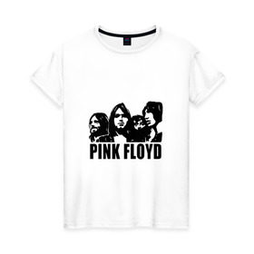 Женская футболка хлопок с принтом Pink Floyd в Белгороде, 100% хлопок | прямой крой, круглый вырез горловины, длина до линии бедер, слегка спущенное плечо | Тематика изображения на принте: pink floyd | pinkfloyd | арт | артрок | группа | дэвид гилмор | пинк флойд | пинкфлойд | прогрессивный | психоделический | рок | сид барретт | симфонический | спэйс | эйсид | экспериментальный