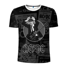 Мужская футболка 3D спортивная с принтом AC/DC в Белгороде, 100% полиэстер с улучшенными характеристиками | приталенный силуэт, круглая горловина, широкие плечи, сужается к линии бедра | ас | ац | диси | дс | дц | исидиси | эйси
