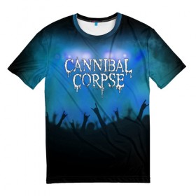 Мужская футболка 3D с принтом Cannibal Corpse в Белгороде, 100% полиэфир | прямой крой, круглый вырез горловины, длина до линии бедер | 