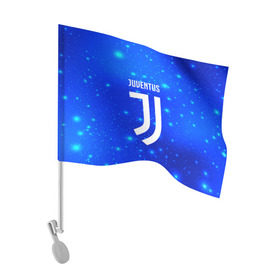 Флаг для автомобиля с принтом Juventus space collection в Белгороде, 100% полиэстер | Размер: 30*21 см | football | soccer | ювентус